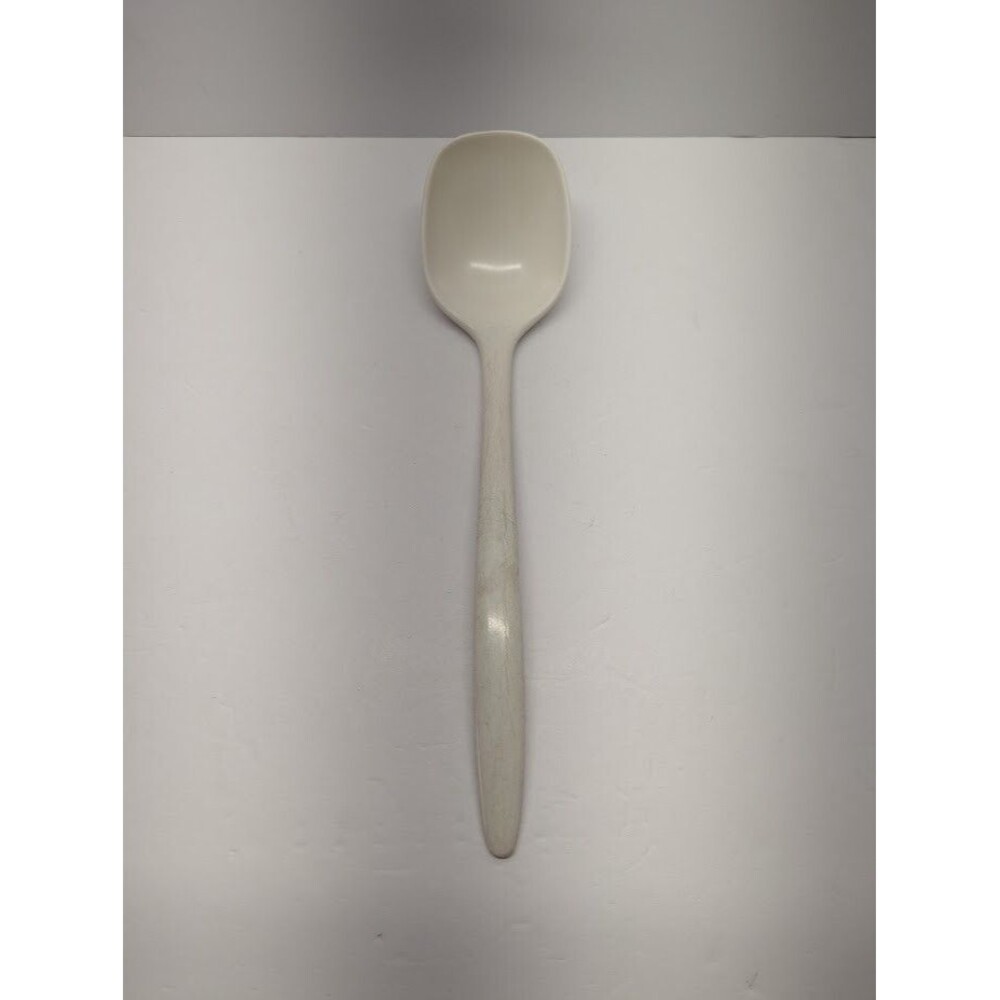 Vintage Hutzler Melamine Serving Spoon White Utensil #526‎